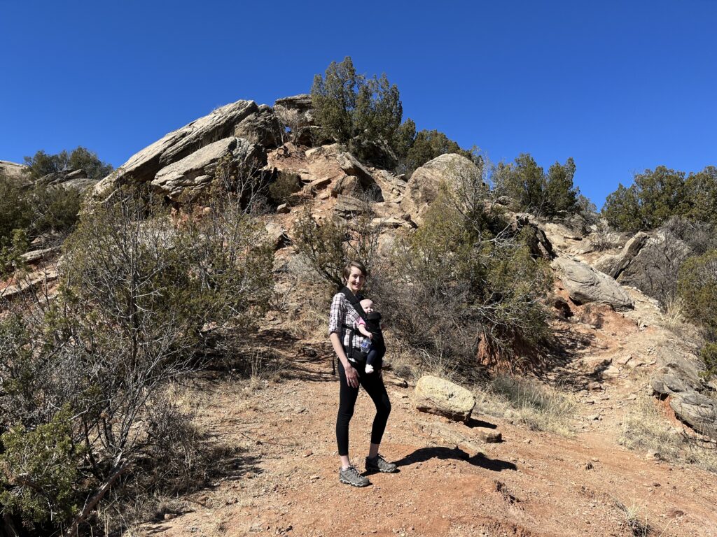 Mother and Daughter Hiking